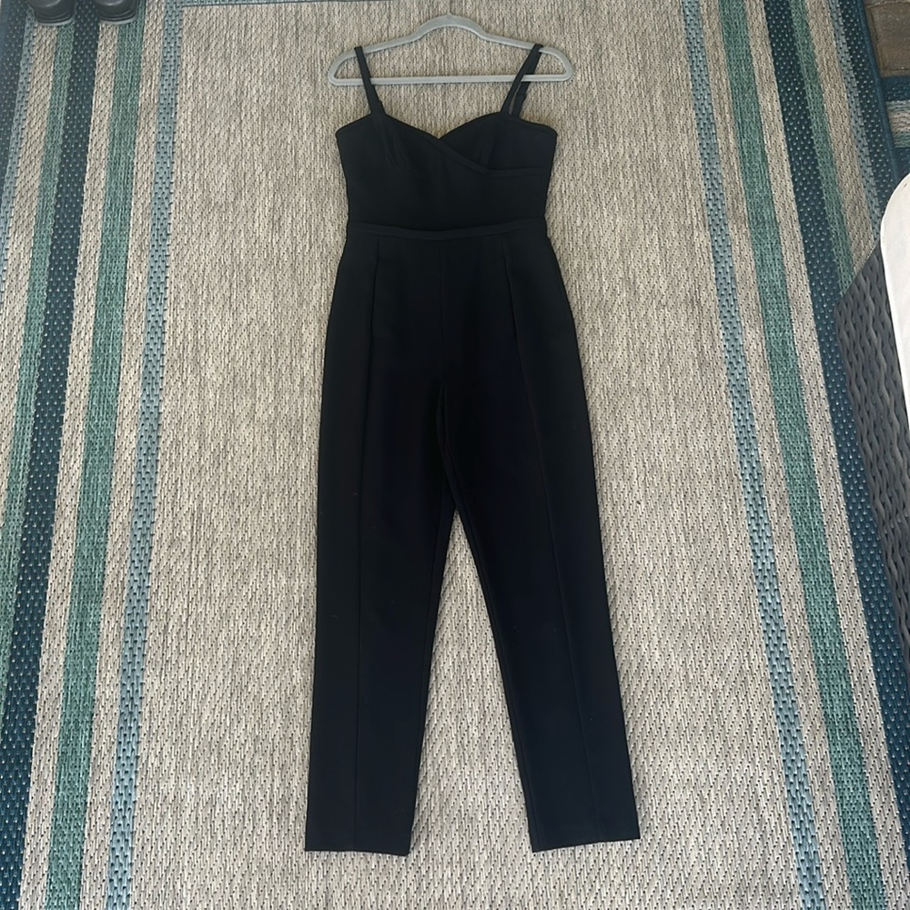 Black halo jumpsuit.